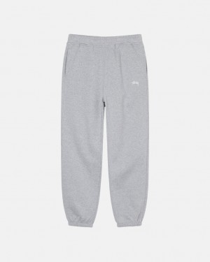 Stussy Stock Logo Sweatpant - Unisex Pants Szürke | HUQAV83153