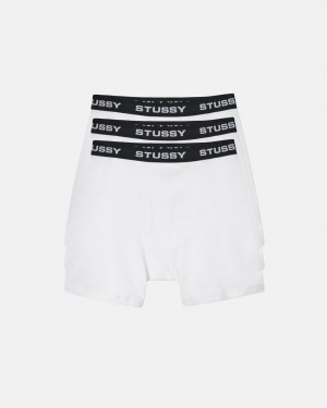 Stussy Stussy Boxer Briefs - Unisex Shorts Trunks Fehér | HUXBR86851