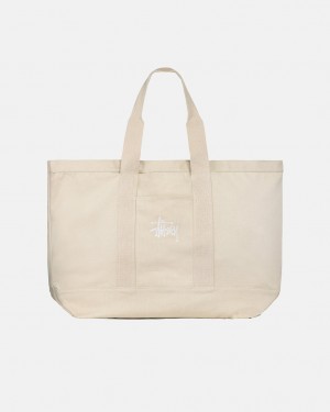 Stussy Vászon Extra Large Tote Bag - Unisex Bags Bézs | THUWZ14198