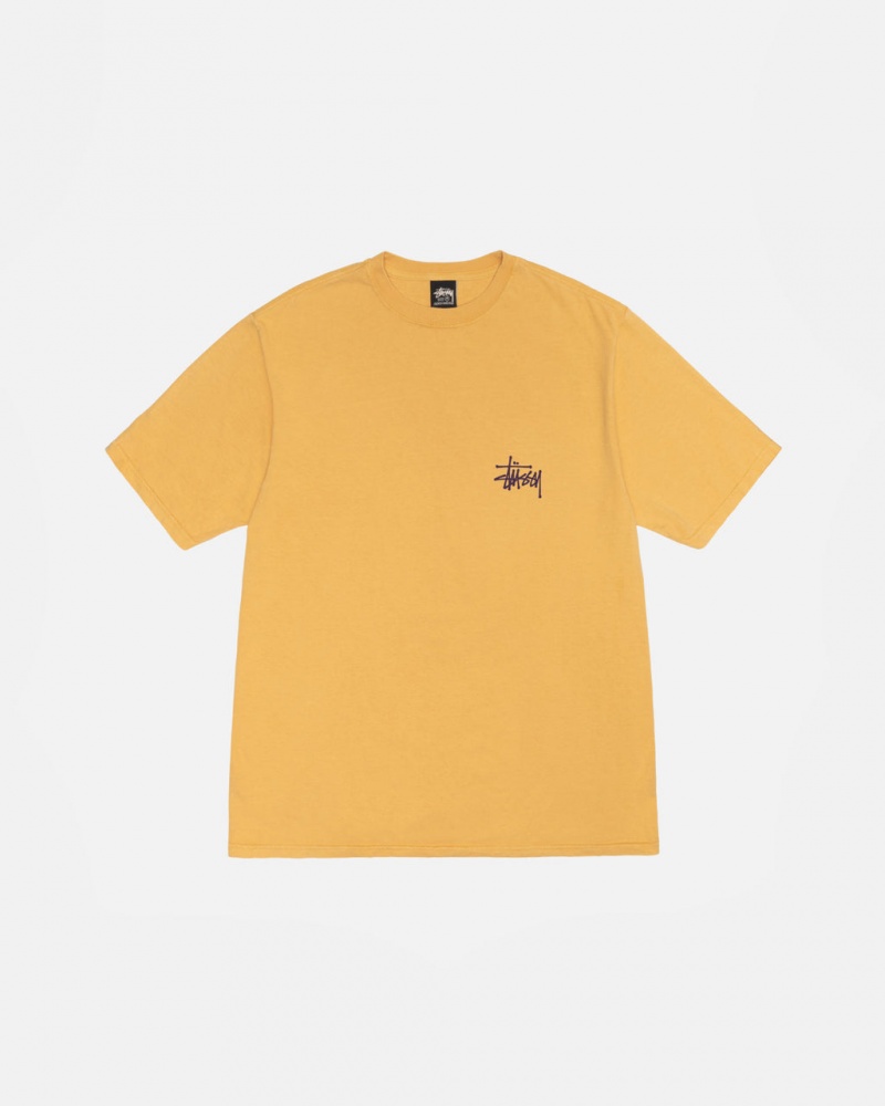 Stussy Built Tough Tee Pigment Dyed - Unisex Shortsleeve Narancssárga | BHUSD98522