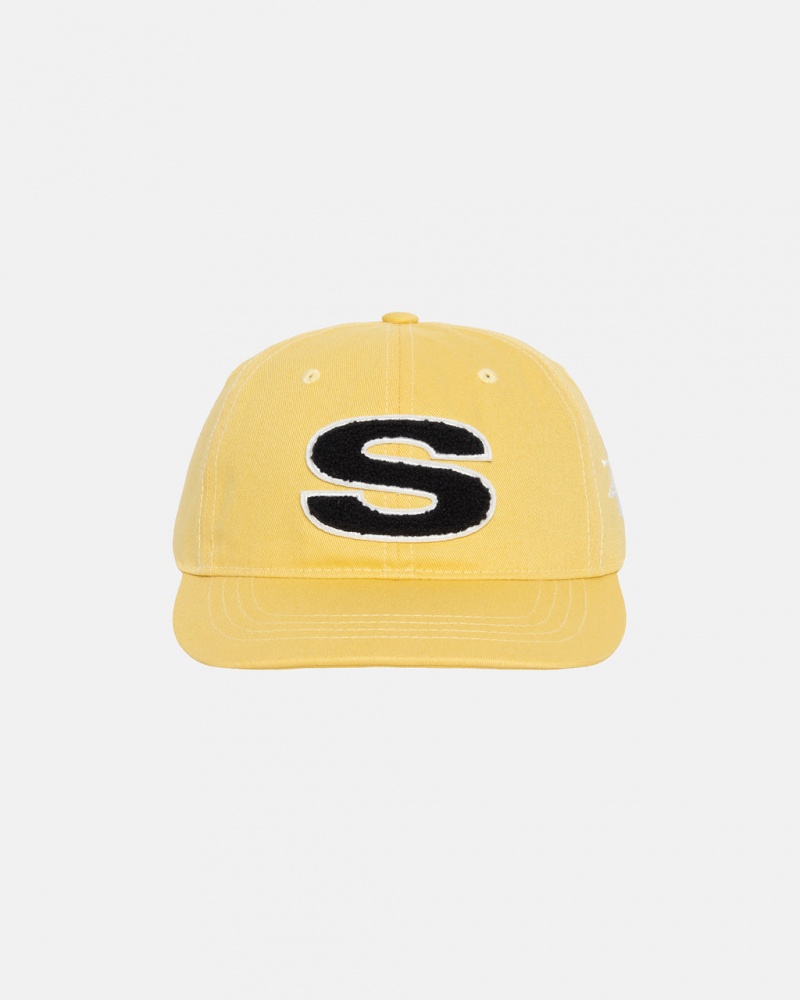 Stussy Chenille S Low Pro Cap - Unisex Mustár | XHUGW93414