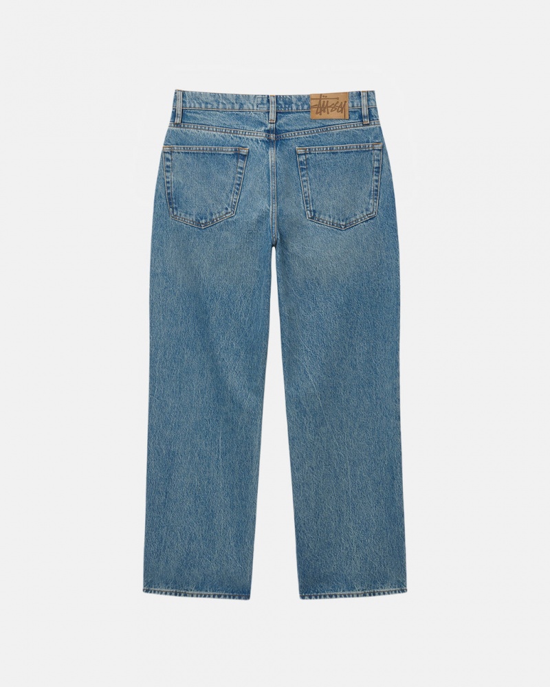 Stussy Classic Jean Denim - Unisex Denim Kék | AHUDF45526