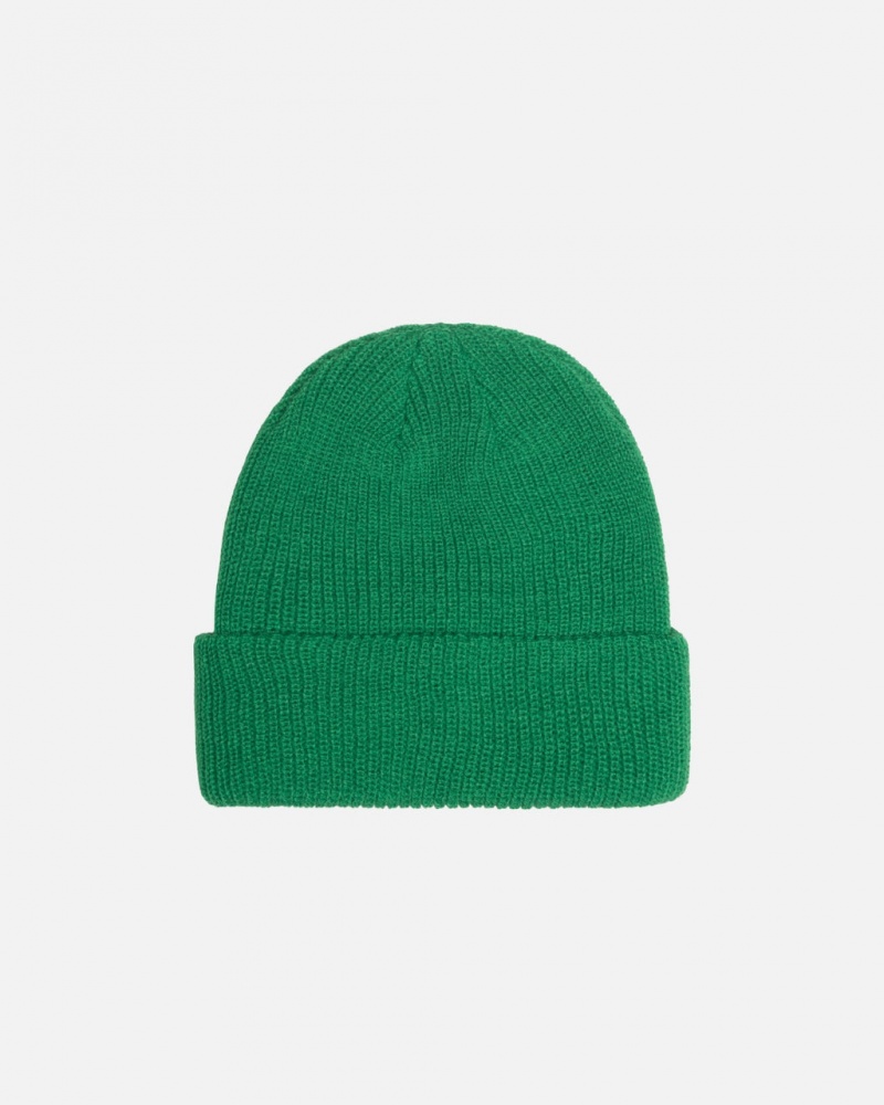Stussy Cuff Beanie Basic - Unisex Zöld | UHUND53123