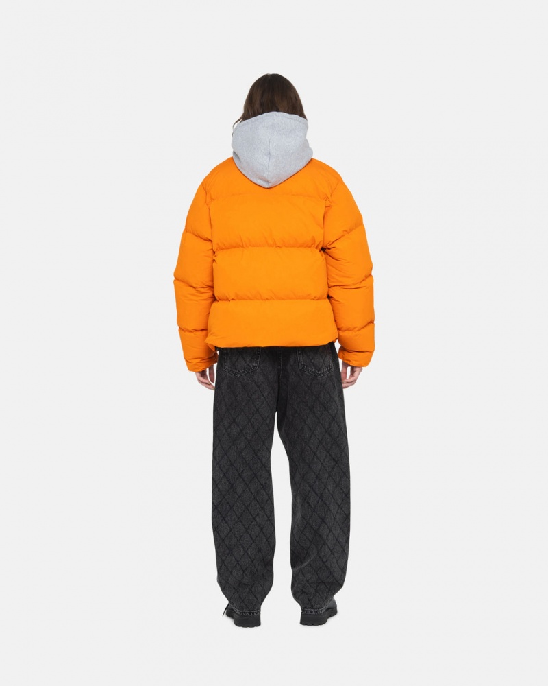 Stussy Down Puffer Nejlon - Unisex Jackets Narancssárga | ZHUMJ14035