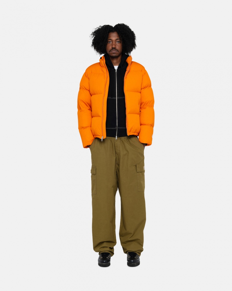 Stussy Down Puffer Nejlon - Unisex Jackets Narancssárga | ZHUMJ14035