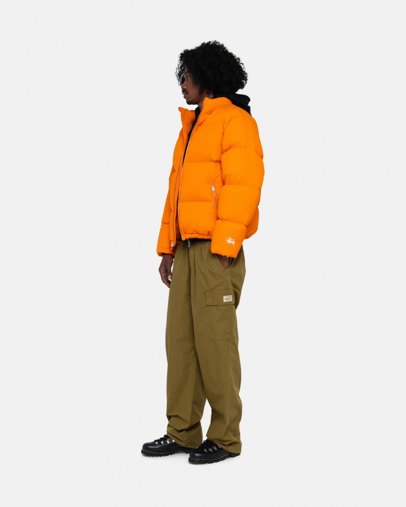 Stussy Down Puffer Nejlon - Unisex Jackets Narancssárga | ZHUMJ14035