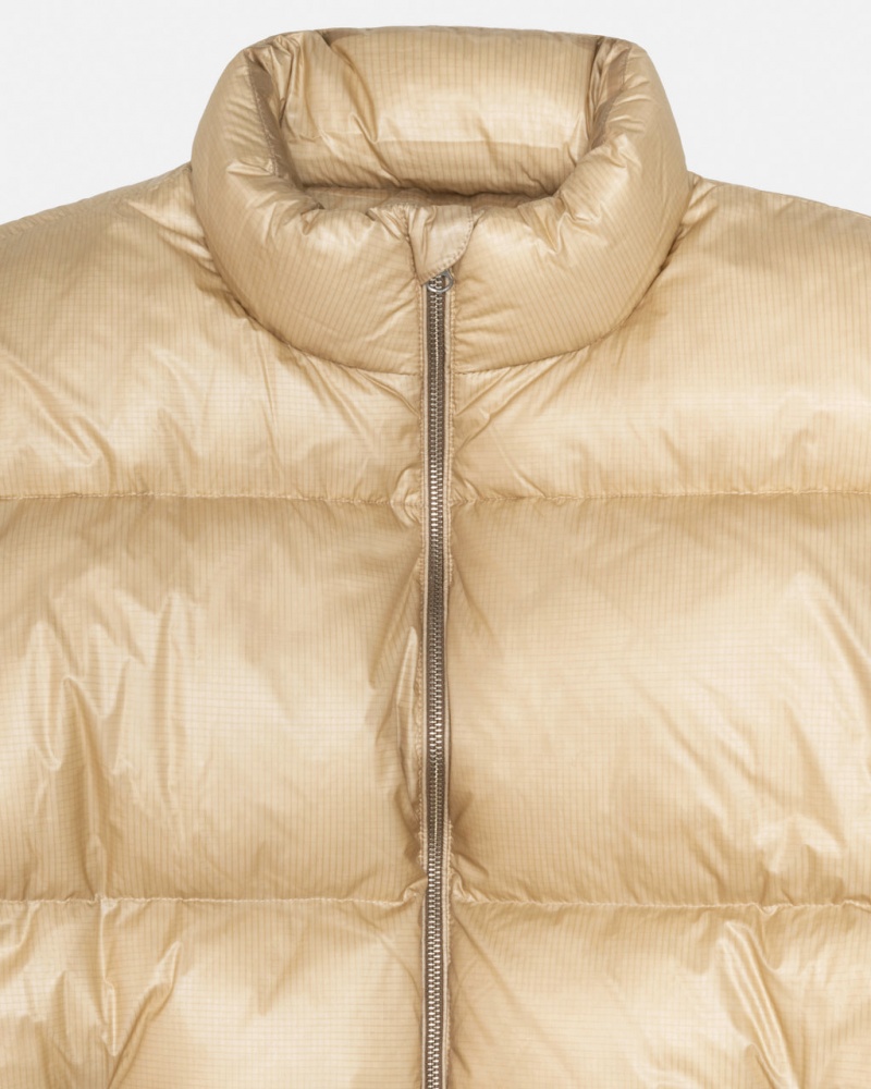 Stussy Down Puffer Parachute Ripstop - Unisex Jackets Arany | HUJKU85501