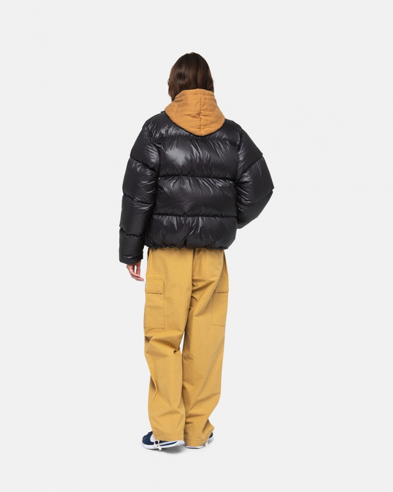 Stussy Down Puffer Parachute Ripstop - Unisex Jackets Szürke | AHUDF26601