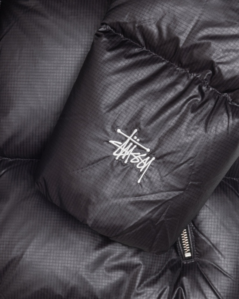 Stussy Down Puffer Parachute Ripstop - Unisex Jackets Szürke | AHUDF26601