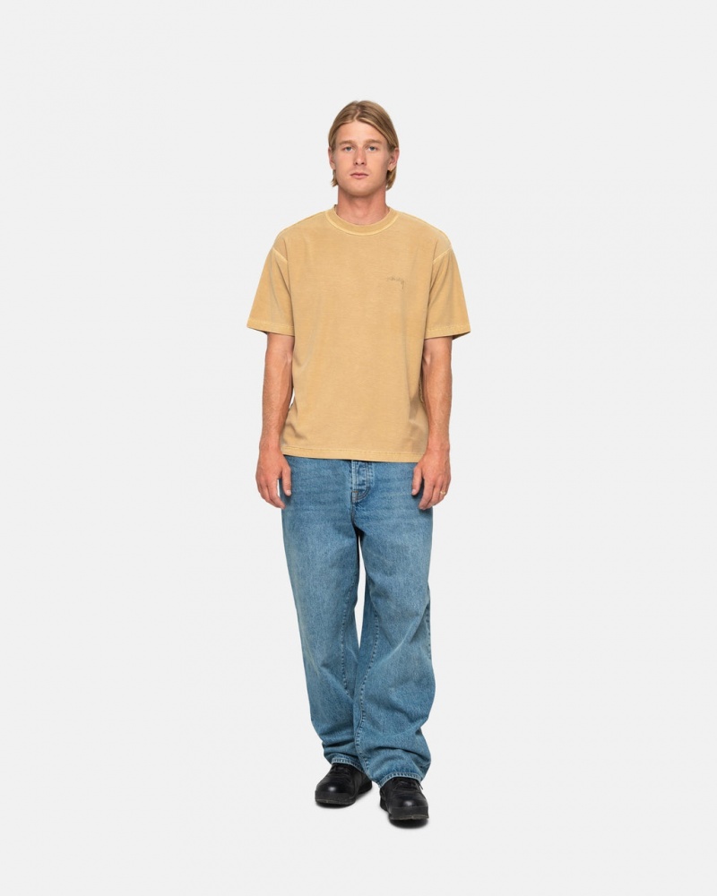 Stussy Lazy Tee - Unisex Longsleeve Arany | HUEGJ52299