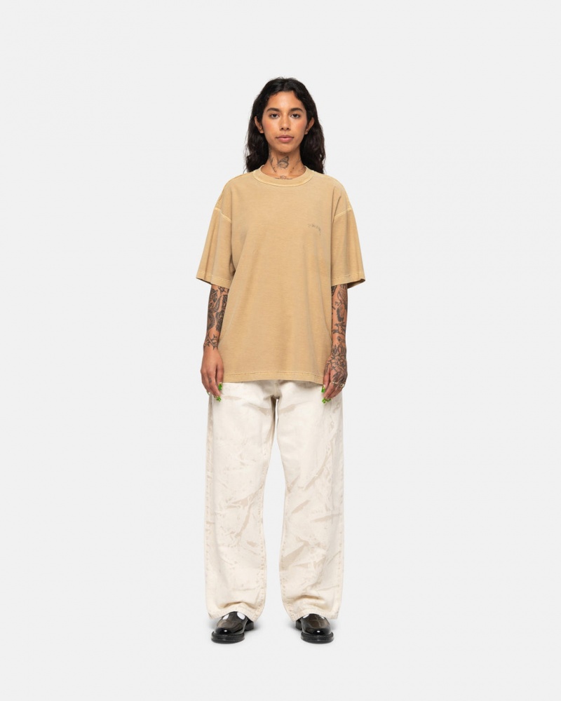 Stussy Lazy Tee - Unisex Longsleeve Arany | HUEGJ52299