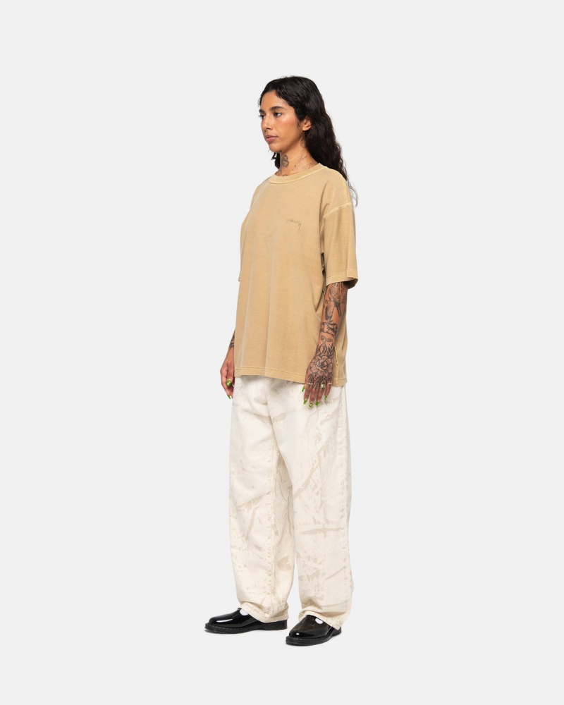 Stussy Lazy Tee - Unisex Longsleeve Arany | HUEGJ52299