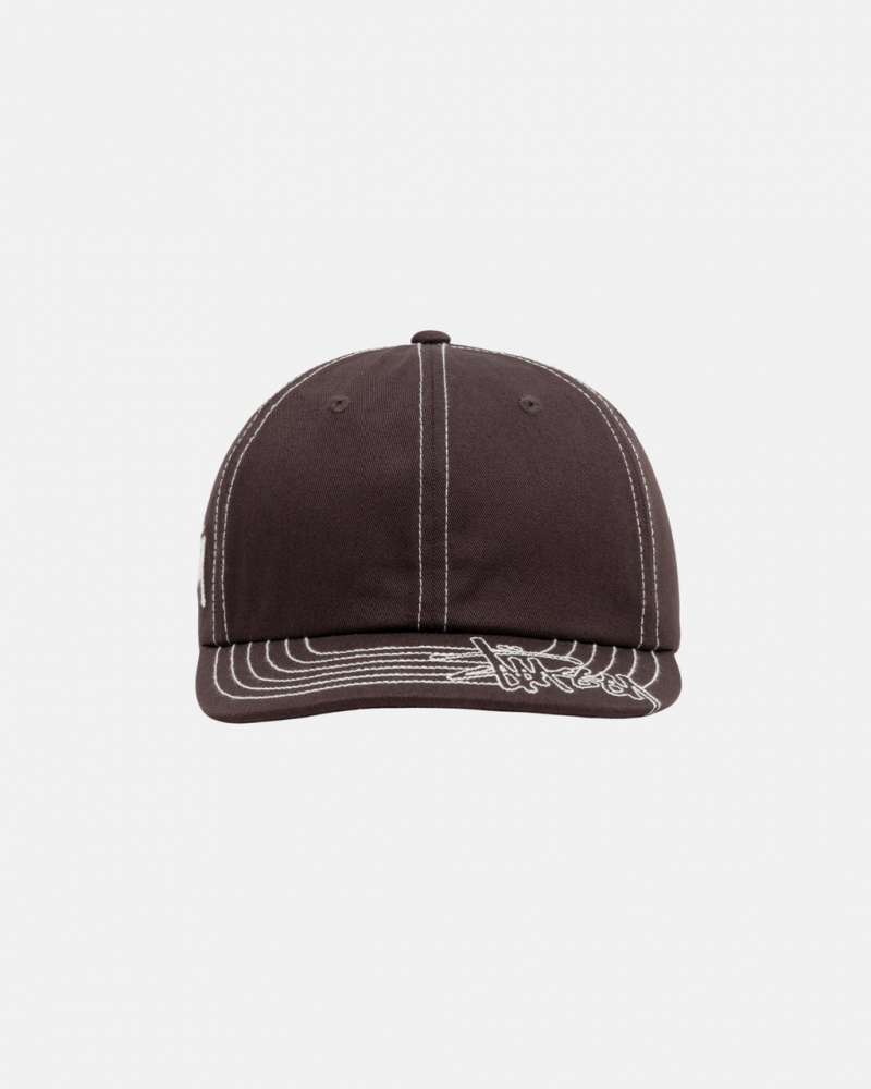 Stussy Low Pro Basic Stitch Strapback - Unisex Barna | THUWZ23845