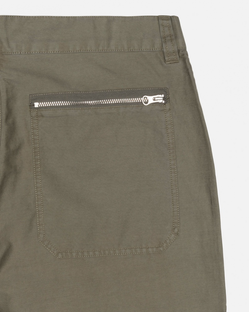 Stussy Nyco Flight Pant - Unisex Jeans Pants Olivazöld | HUIIZ34713