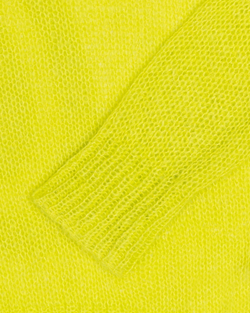 Stussy S Loose Knit Pulóver - Unisex Sweaters Világos Zöld | GHUUC91483