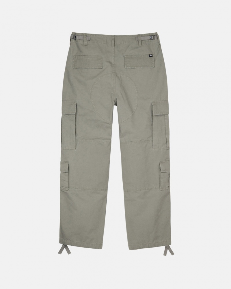 Stussy Surplus Cargo Ripstop - Unisex Jeans Pants Olivazöld | THUWZ27603